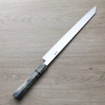 山脇刃物/鄉右馬允義弘 切付柳刃<br>300mm 銀三綱 鏡面血流