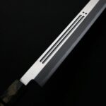山脇刃物/鄉右馬允義弘 切付柳刃<br>300mm 銀三綱 鏡面血流