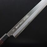 yamawaki-yanagi-270ak-6 山脇刃物/鄉右馬允義弘 柳刃 270mm 本鍛鍊 青紙鋼/附刀鞘