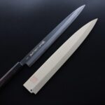 yamawaki-yanagi-270ak-7 山脇刃物/鄉右馬允義弘 柳刃 270mm 本鍛鍊 青紙鋼/附刀鞘