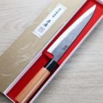 yosimitu-g180-s-2-1 好光 牛刀 180mm 白紙鋼 黑打 櫻桃木柄