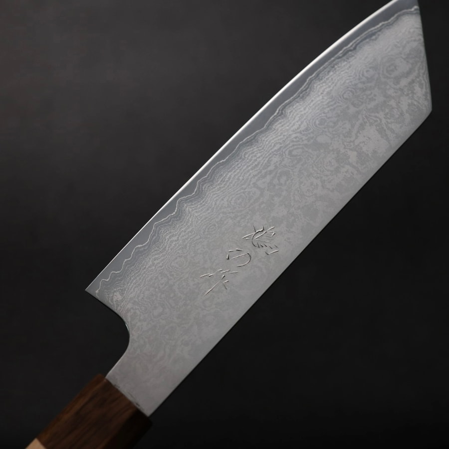 鳩野憲志朗 文化 170mm 銀三鋼 大馬士革:圖片 4