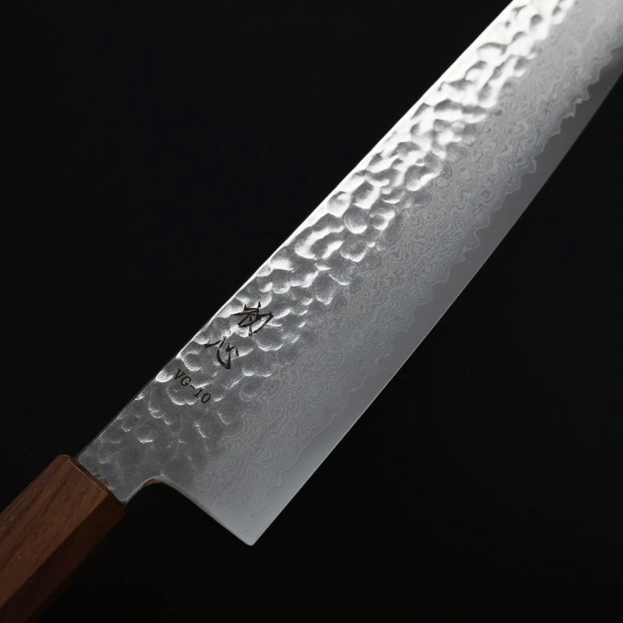 初心 牛刀 240mm VG10鋼 大馬士革鎚目:圖片 5