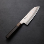 hinoura-s165ku-ys 日野浦刃物 味方屋 三德 165mm<br>青紙鋼 有色大馬士革