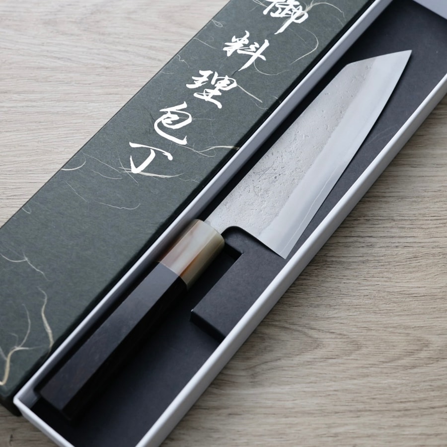 初心x吉金刃物 三德刀 165mm<br> SKD高速鋼 梨地:圖片 2