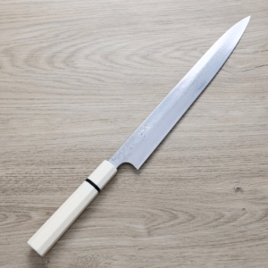 彌氏良寬  柳刃 300mm 青紙鋼 墨流