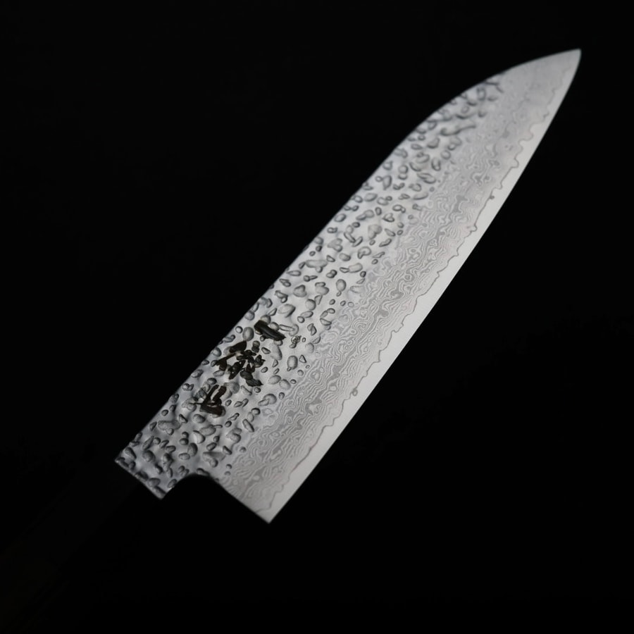 一徹 三德 165mm VG10鋼 33層鎚目大馬士革:圖片 5