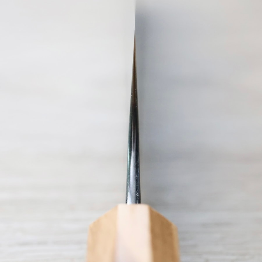 加藤義實 V鎚目 文化 170mm 青紙超級鋼 黑打:圖片 4