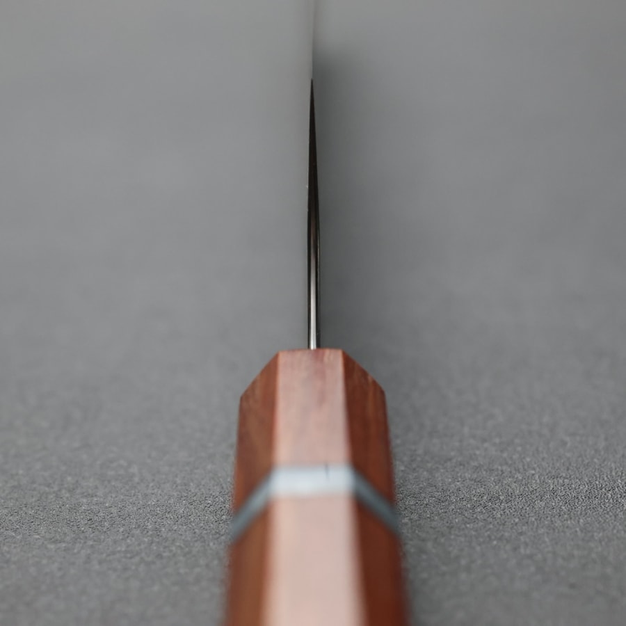 加藤義実 文化 170mm VG10鋼 彩虹黑染大馬士革