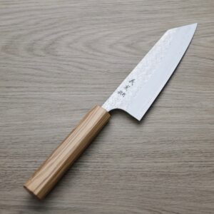 katoyoshimi-bunka-mno 加藤義實 水波 文化刀 170mm SG2粉末HSS鋼 橄欖木柄