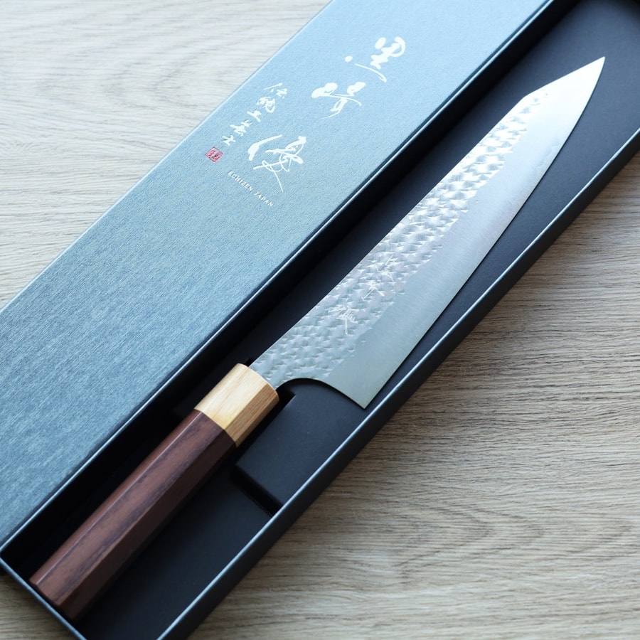kurosakiyu-gyuto-sk210-2-1 黑崎優 閃光 牛刀 210mm SG2粉末HSS鋼
