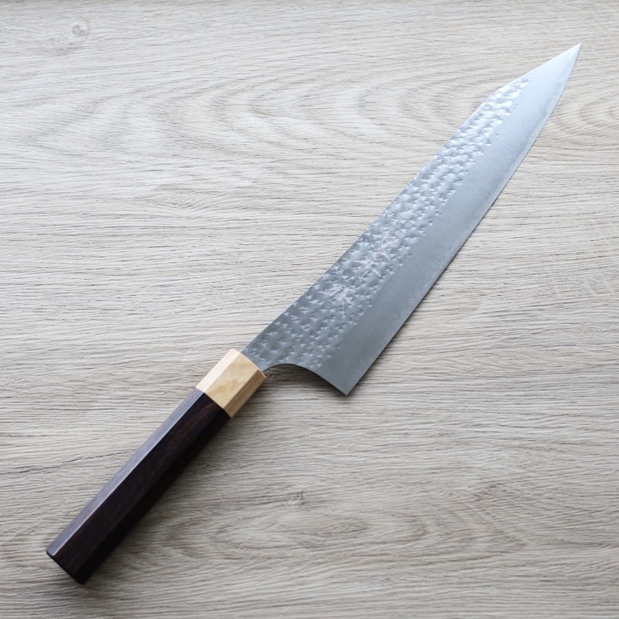 kurosakiyu-gyuto-sk240-2 黑崎優 閃光 牛刀 240mm SG2粉末HSS鋼