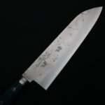 matsutani-s170-vg10-skg-1-5 增谷訓生 三德 170mm VG10鋼 鎚目大馬士革 雪華 綠柄