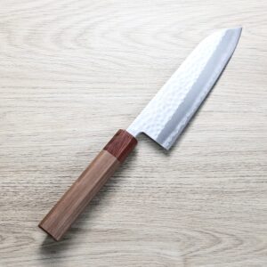matsutani-santoku-vg1-w-1 增谷訓生 三德刀 170mm VG1鋼 鎚目 和柄