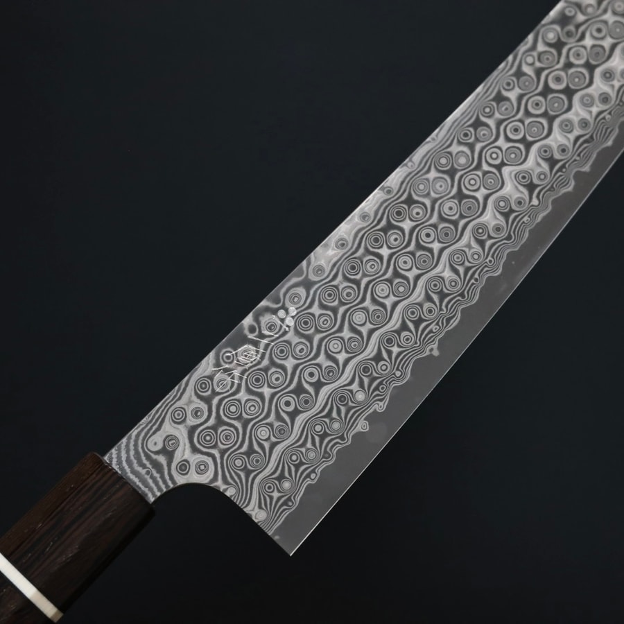二唐刃物 切付牛刀 210mm SG2粉末HSS鋼 暗紋:圖片 5