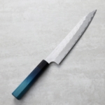 藍包丁 x 二唐刃物 筋引 240mm SG Strix粉末HSS鋼 鎚目大馬士革