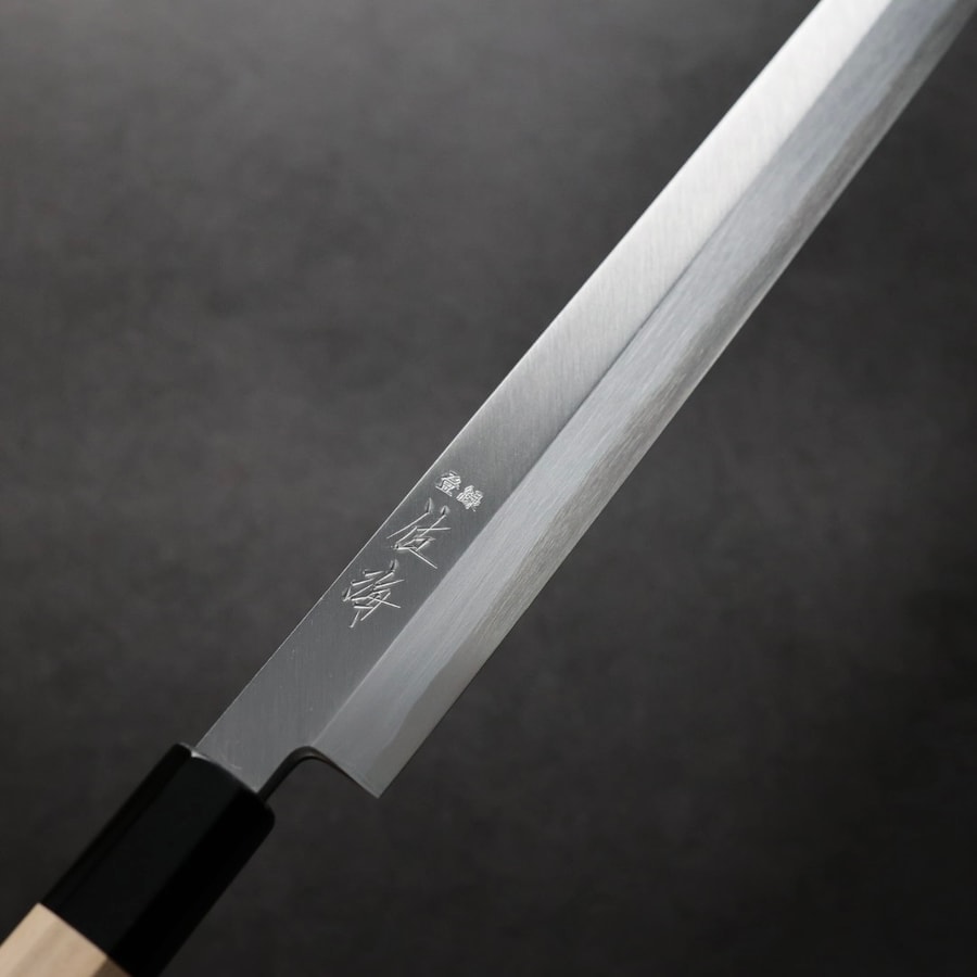 佐海 清水將矢 先丸柳刃 300mm 青紙1號鋼:圖片 5