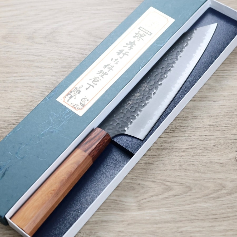 sakaity-01192-2 堺孝行 劍型牛刀 190mm 青紙超級鋼 黑打