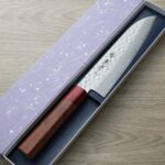 堺孝行 和三德 180mm AUS10鋼 45層鎚目大馬士革