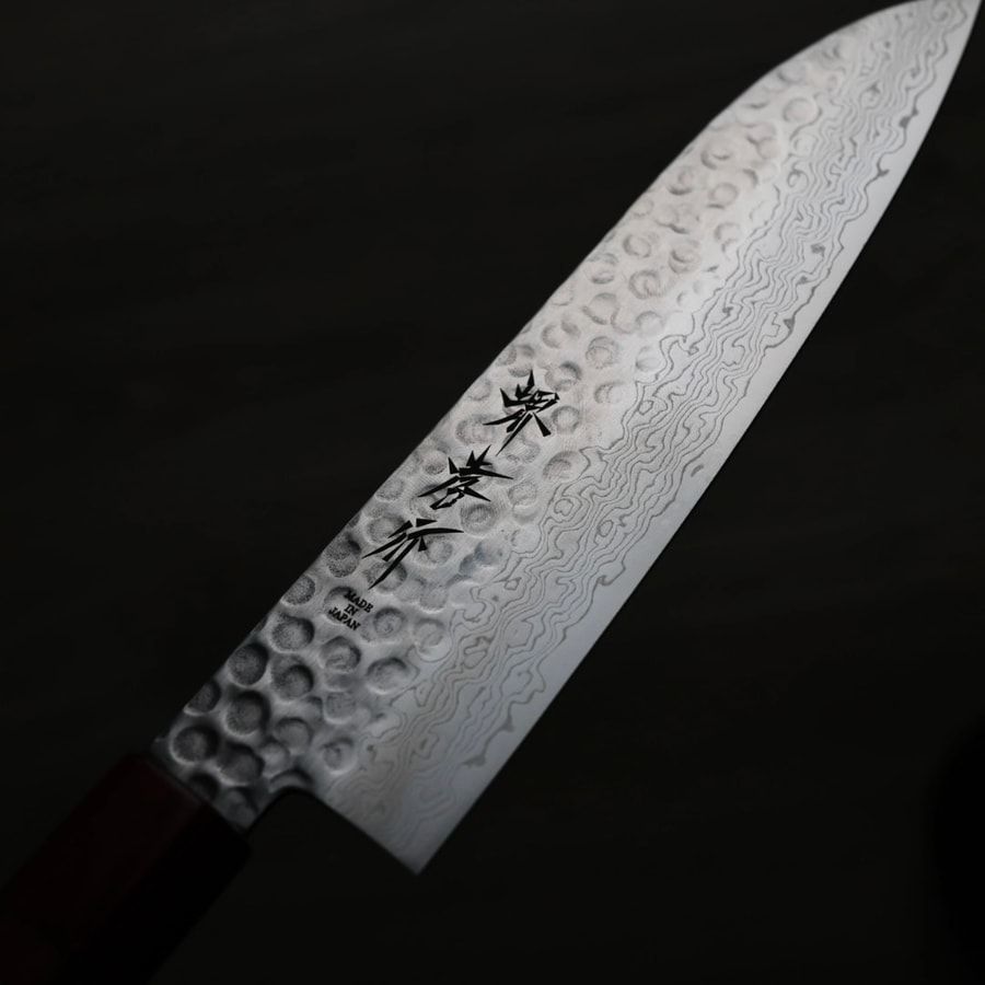 堺孝行 和三德 180mm AUS10鋼 45層鎚目大馬士革