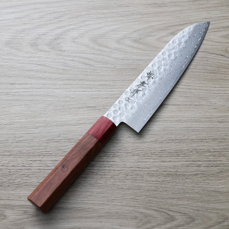堺孝行 和三德 180mm AUS10鋼 45層鎚目大馬士革