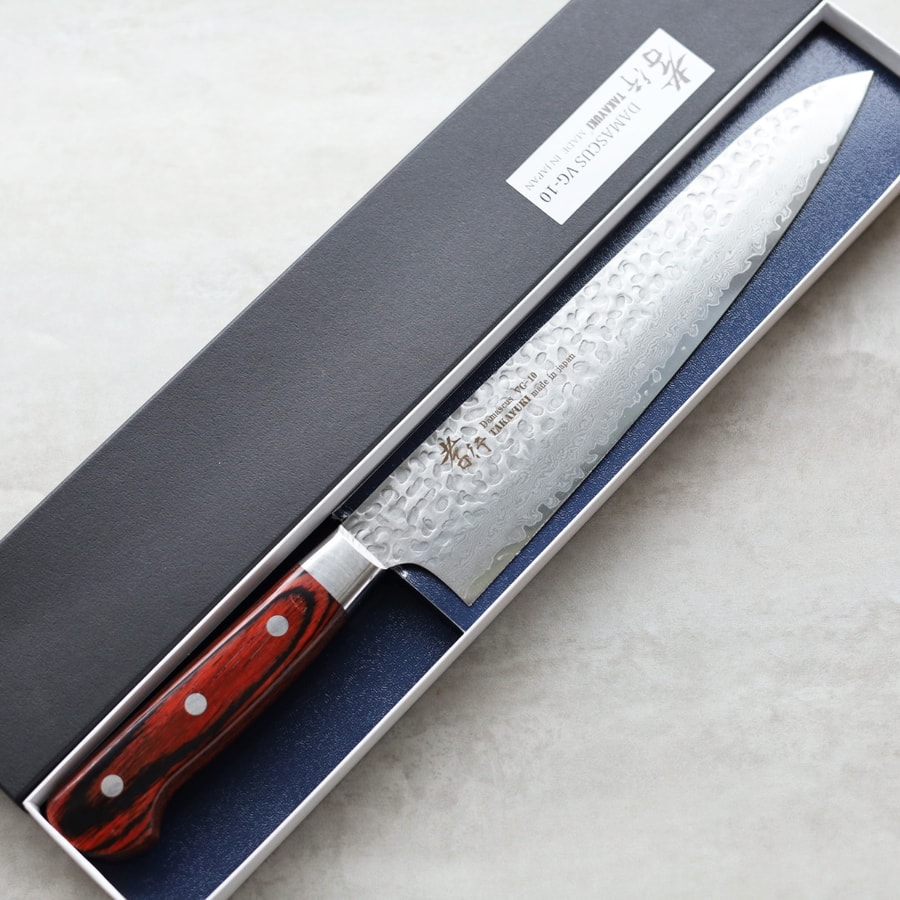 堺孝行 牛刀 240mm VG10鋼 33層鎚目大馬士革 洋柄:圖片 2