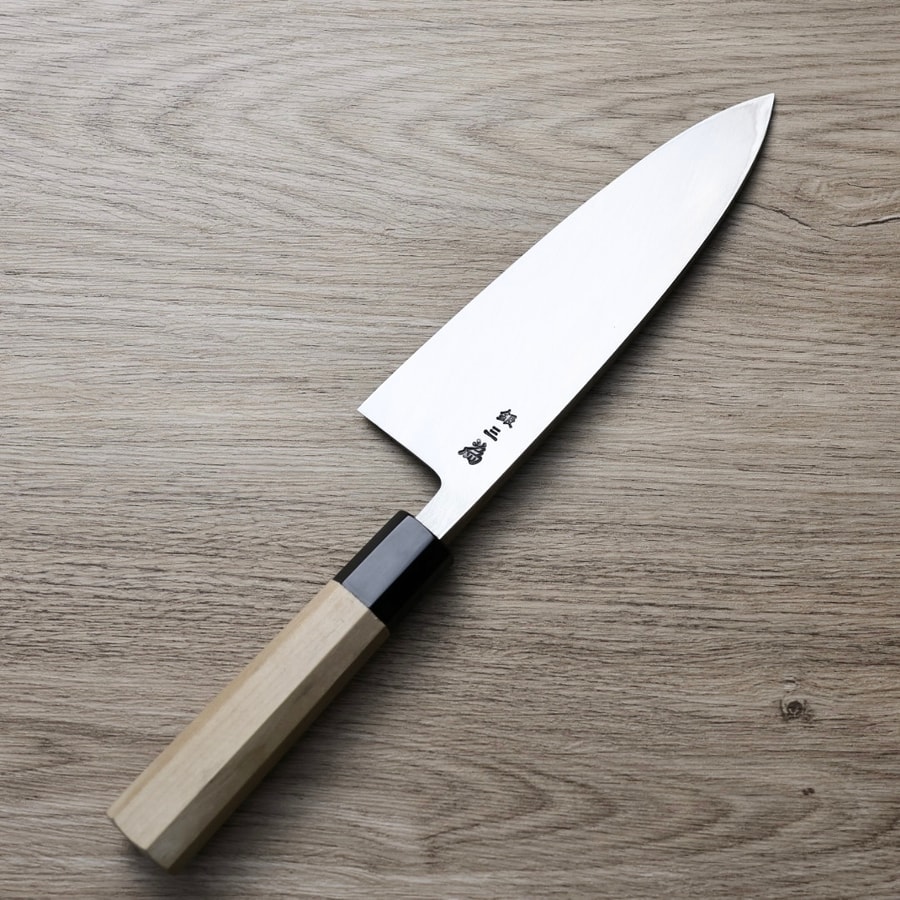 堺孝行 Chef 出刃 180mm 銀三鋼