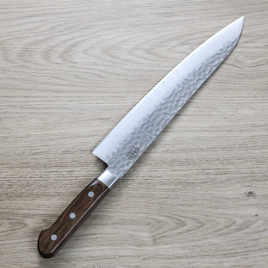 作SAKU 壱 牛刀 270mm AUS8鋼 鎚目:圖片 3