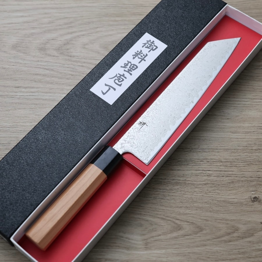 saku-ichi-k210-srs13-2 作SAKU 研 切付牛刀 210mm SRS13粉末鋼 大馬士革