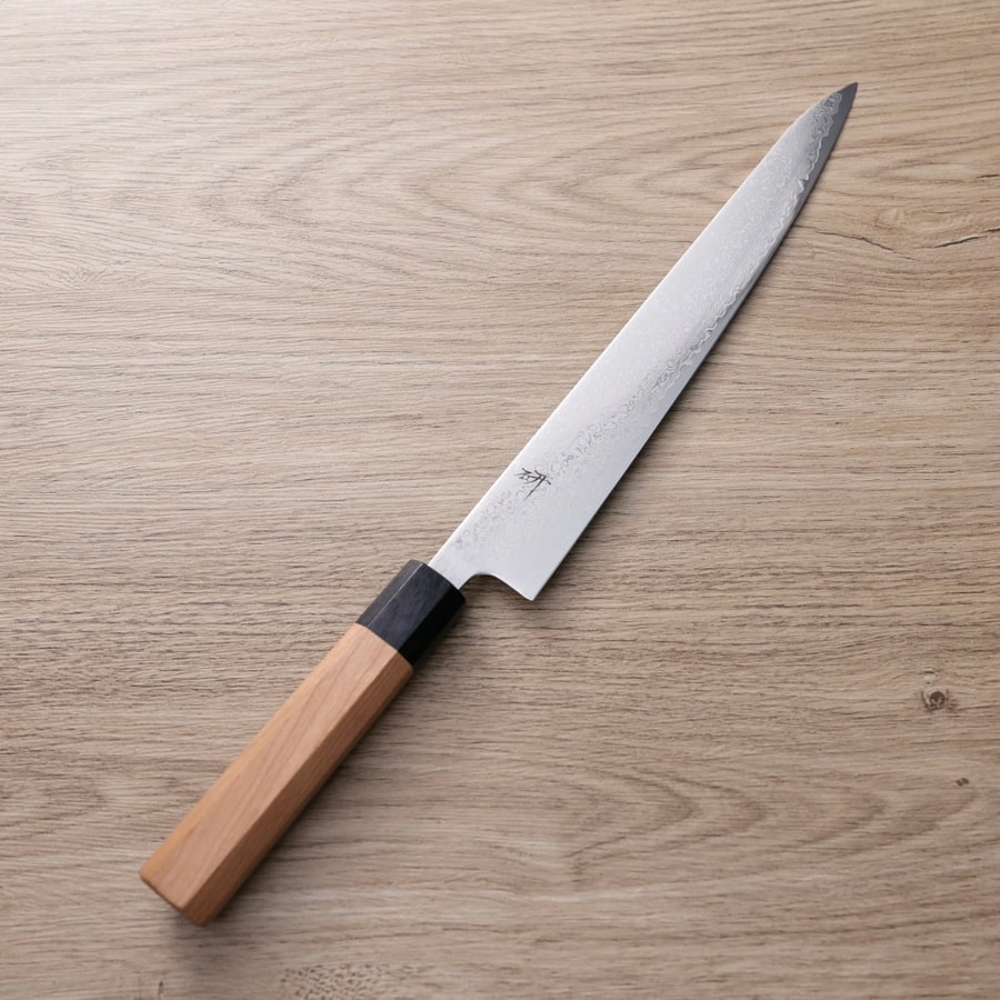 saku-ichi-sj240-vg10kd 作SAKU 研 筋引 240mm VG10鋼 大馬士革