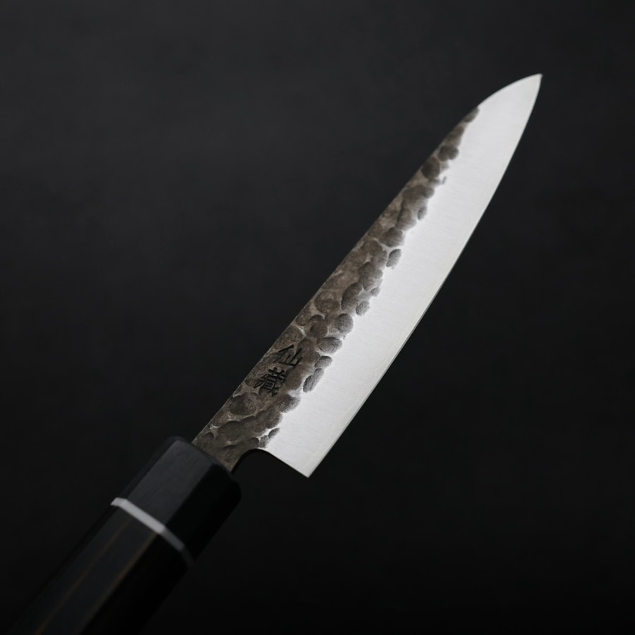 仙藏 蔬果刀 130mm SG strix粉末鋼 黑打鎚目:圖片 5