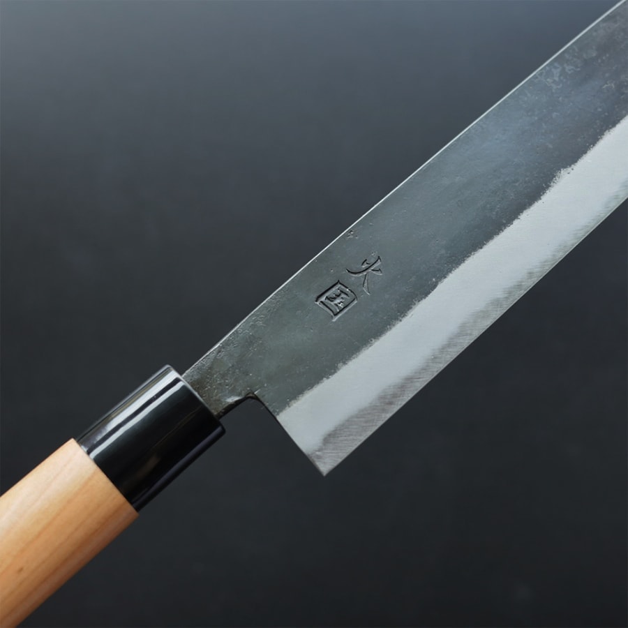 syukihiro-gyuto240-3 境志泰 火國 牛刀 240mm 白紙鋼 黑打