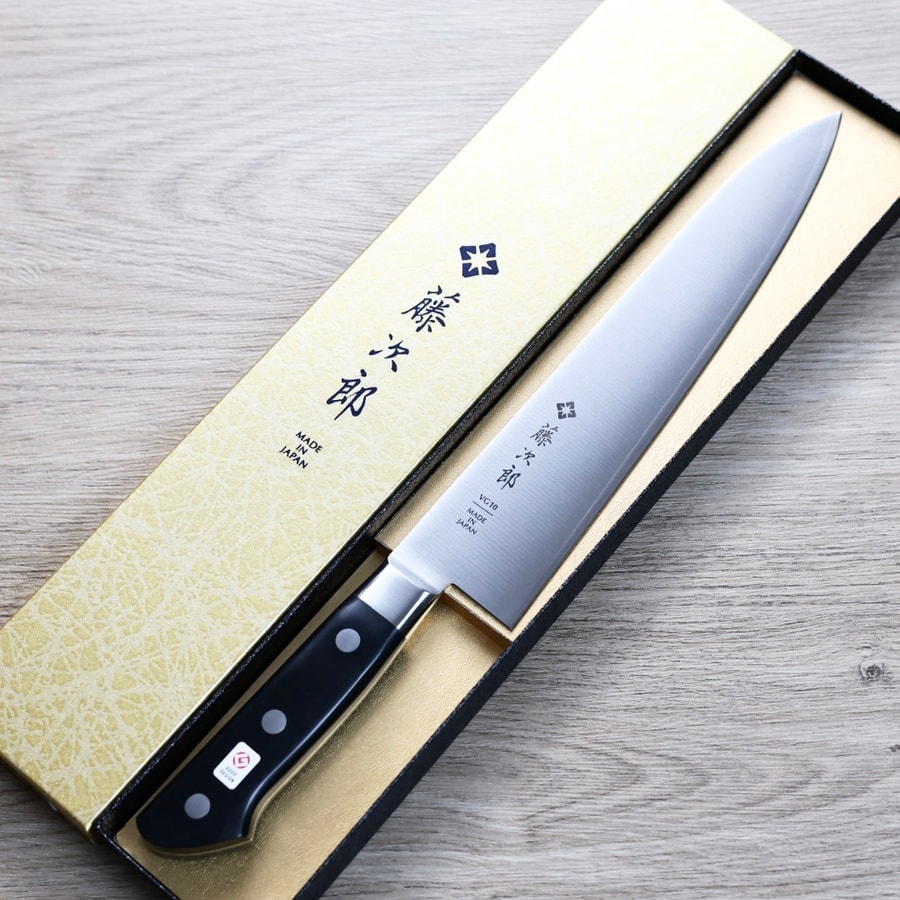 藤次郎 DP 牛刀 240mm VG10鋼 洋柄:圖片 2