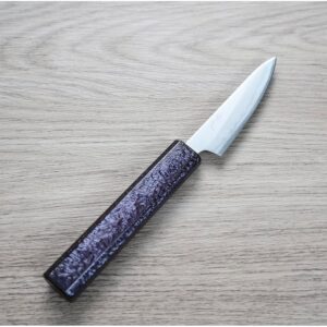 tsunehisa-petty-80sk1 恆久 蔬果刀 80mm 白紙鋼 樫紫柄