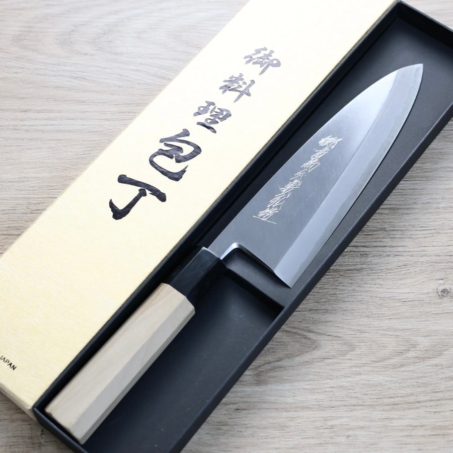 山脇刃物/鄉右馬允義弘 出刃 <br>180mm 銀三鋼:圖片 2