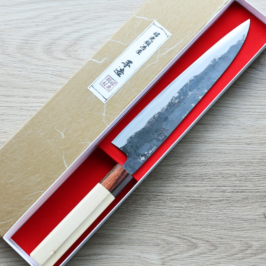 好光 牛刀 210mm 白紙鋼 黑打:圖片 2