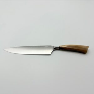 SALADINI 義大利手工主廚刀 200mm 白牛角/仿白牛角色象牙白色樹脂 不鏽鋼廚房料理刀