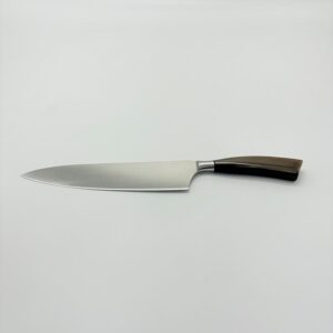 SALADINI 義大利手工主廚刀 250mm 天然白牛角握柄 不鏽鋼廚房料理刀 仿白牛角色象牙白色樹脂握柄 主廚刀