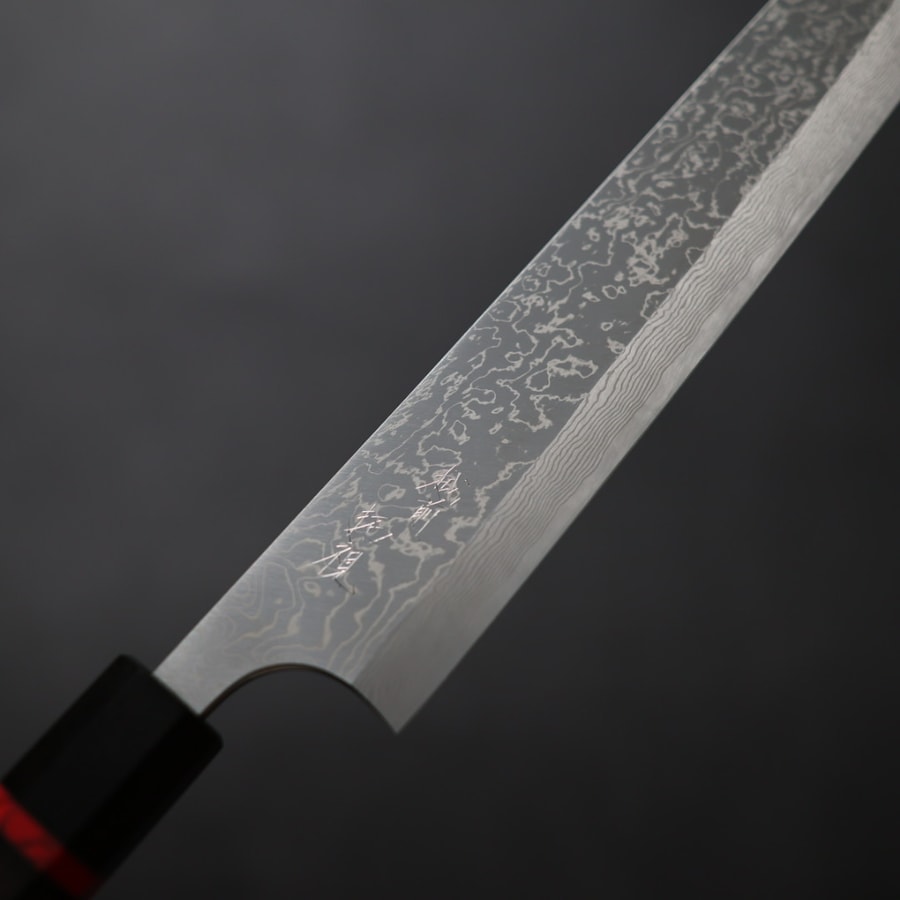 世界首發 安立打刃物 粹狂 單刃筋引 270mm VG10 大馬士革 活動限定柄:圖片 5
