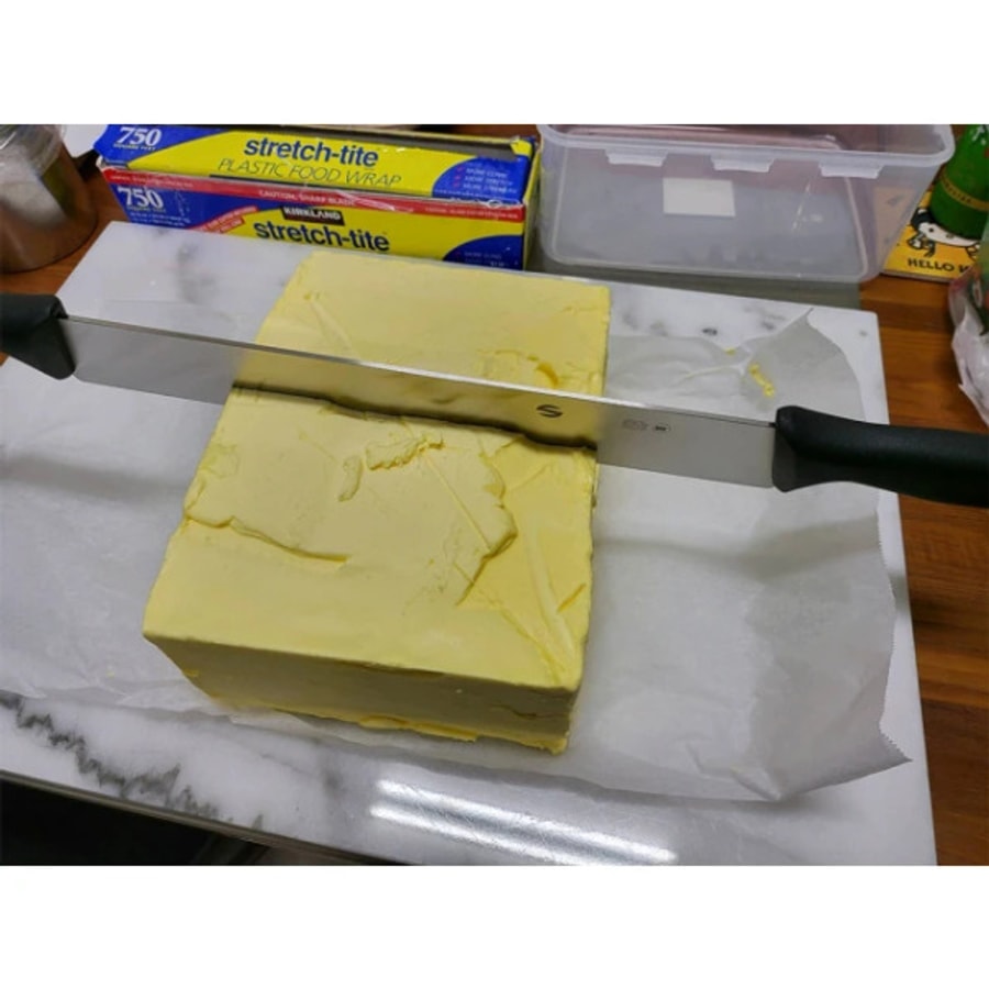 SUPRA雙把手奶油起司刀330mm 黃色 大奶油刀 起司刀:圖片 4