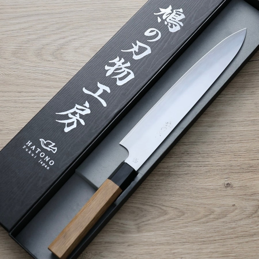 鳩野憲志朗 筋引 240mm<br>ZDP189鋼 鏡面:圖片 2