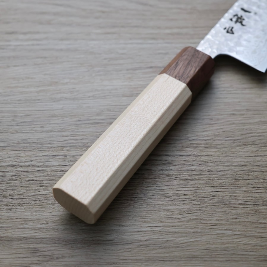 一徹 三德 240mm 銀三鋼 鎚目大馬士革:圖片 3