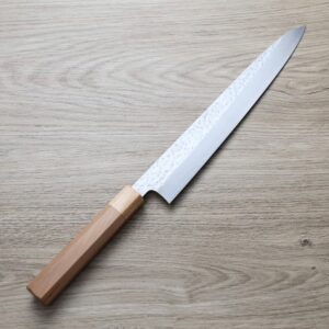 黑崎真 筋引 270mm SG2粉末HSS鋼 櫻花鎚目
