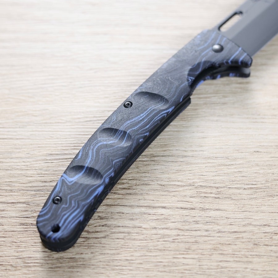 黑崎優 折疊刀 100mm 黑染 SG2粉末HSS鋼 黑/付皮套:圖片 4