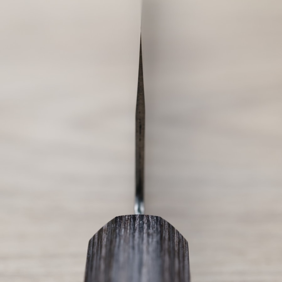 增谷訓生 三德刀 170mm VG10鋼 刻流 Temoto白鷺:圖片 4