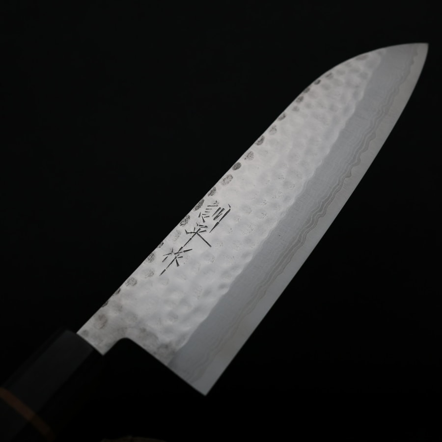 增谷訓生 三德刀 170mm VG10鋼 刻流 Temoto白鷺:圖片 5