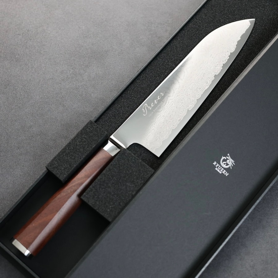 龍泉刃物 PREVER 三德 170mm VG10 67層鎳染大馬士革:圖片 2