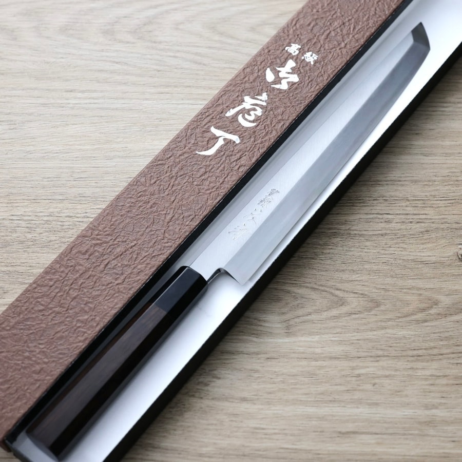 佐海 中川打刃物x清水將史<br>先丸柳刃 270mm 銀三鋼:圖片 2