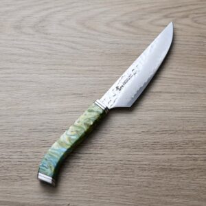 堺孝行 牛排小刀 80mm VG10鋼 33層鎚目大馬士革