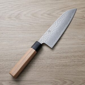 作SAKU 研 三德 170mm 銀三鋼 大馬士革鎚目